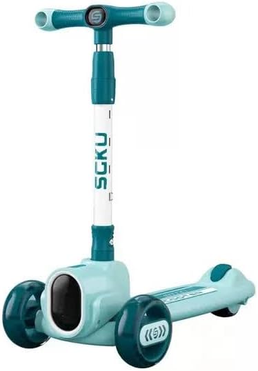🛴 Happy Kiddo’s smart, light-up kids’ scooter—featuring a fun, attractive design in an elegant bule color 🛴