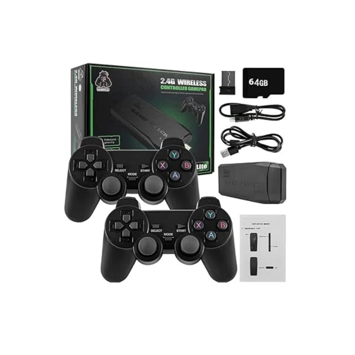 4K Wireless Retro Gaming Console | 24,000+ Games | 10 Emulators | 2.4G Controllers