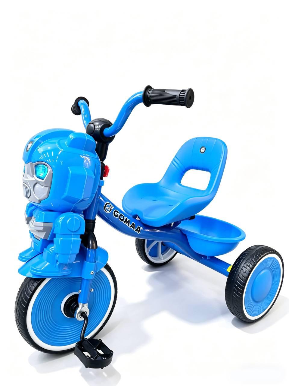 🏎️ "Robot Age" Kids' Tricycle (Blue) by Gomaa– The Perfect First Companion for Adventures! 🏎️