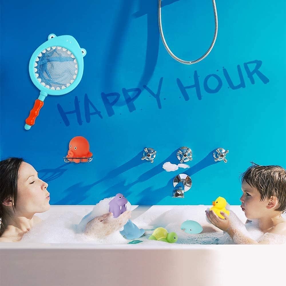 Happy Kiddo 7-Piece Baby Bath Toy Set – Color-Changing Bathtub Toys for Toddlers, Featuring Water-Spraying and Sound Effects, Plus Soft Sea-Life Accessories.