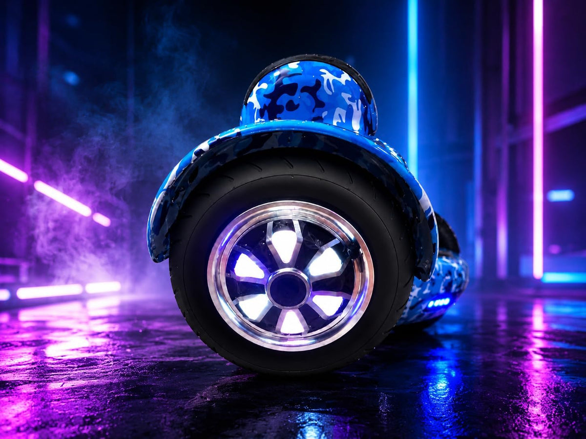 Blue Camouflage 10-Inch Smart-Balance Hoverboard – A Fun Riding Experience and Complete Safety for Kids