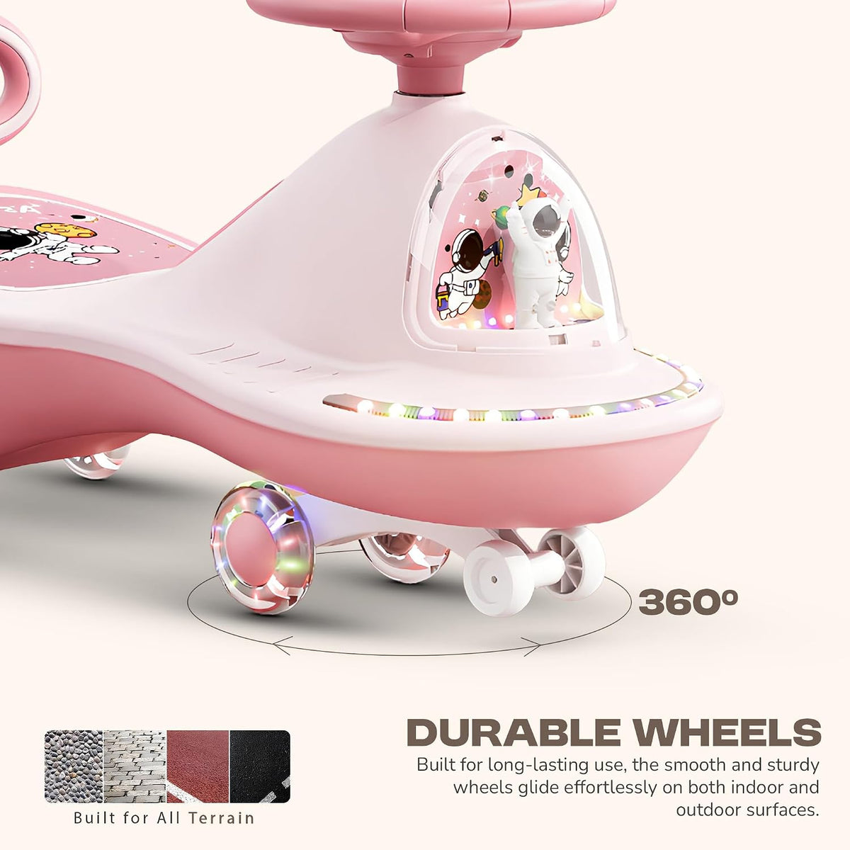 Plasma Kids PU| Music & Backrest | 3–8 Years | Pink