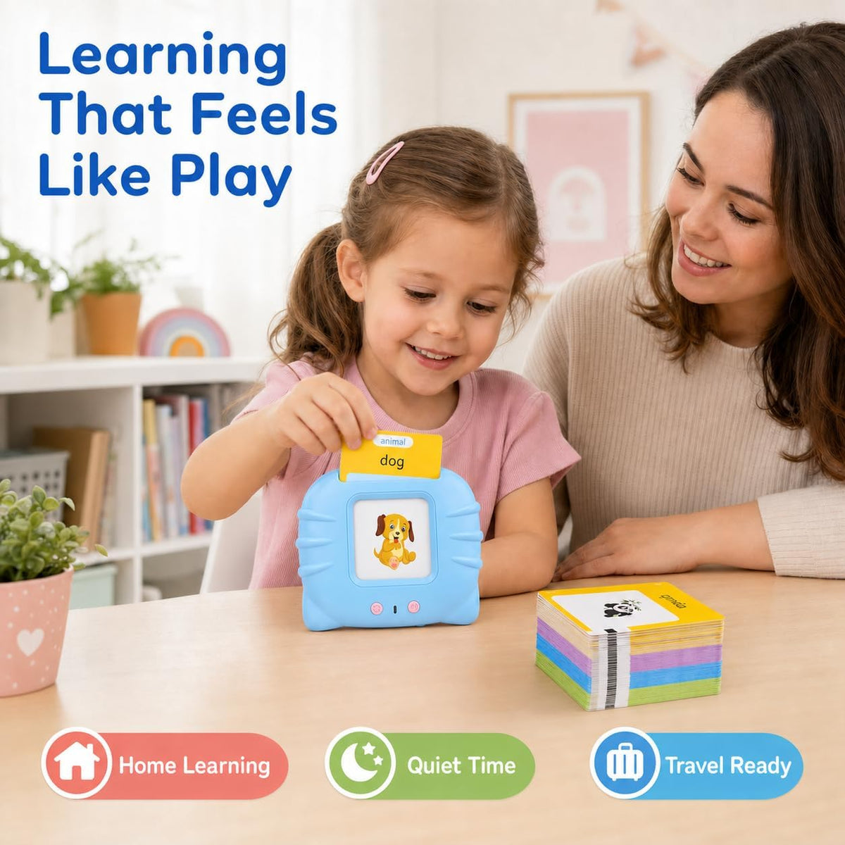 Educational Talking Flashcards for Kids (Ages 1–6) – British English: Audio-based educational games and preschool learning resource from Happy Kiddo.