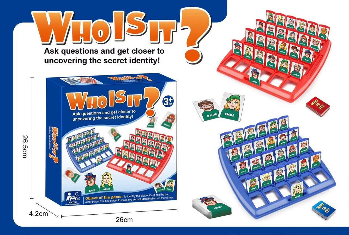 Guess Who Challenge is a family-friendly game that's fun for adults and boys. It's a yeast challenge, a two-player board adventure to develop thinking and skills (animals).