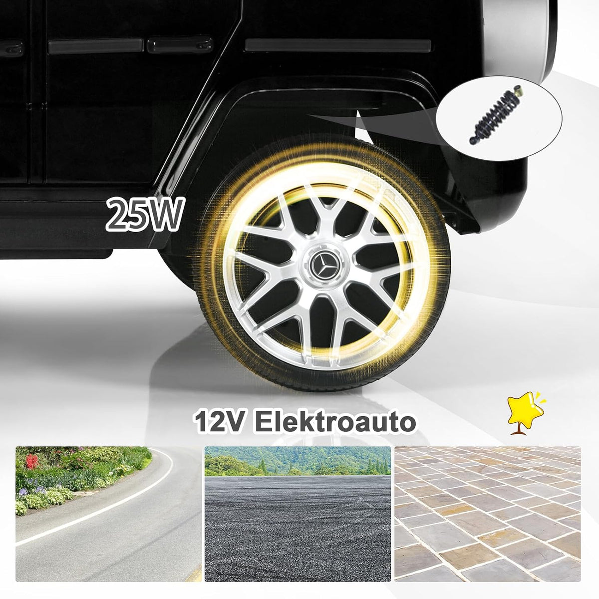 Mercedes-AMG G-Class Electric Car for Kids – Luxury and Prestige for Little Drivers BLACK ! 🚙💨✨