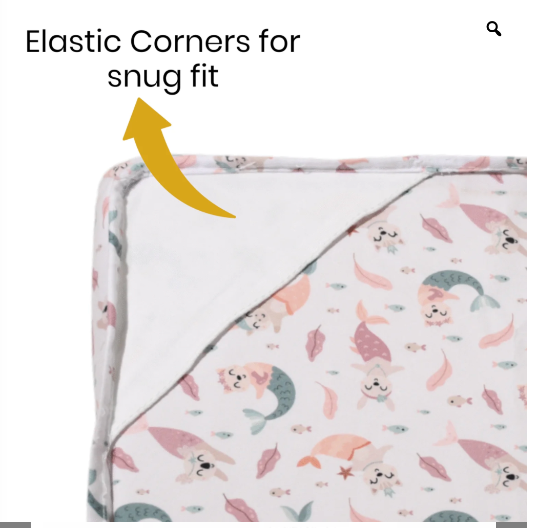 Mermaid Extra Soft Fabric Fitted Bed Sheet