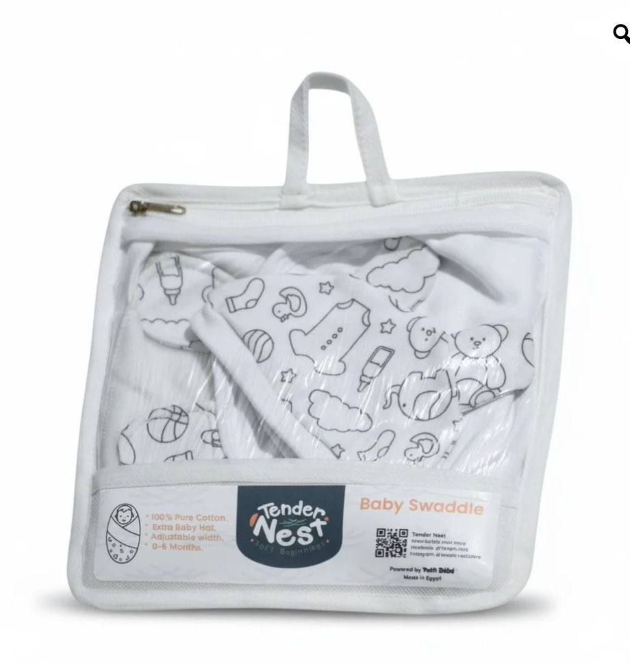 Baby Swaddle Shower Black