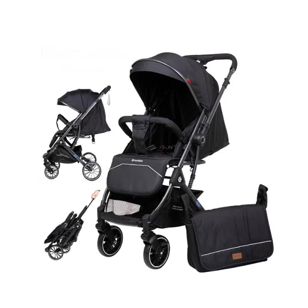 Monbaby 535 Stroller Organizer & Travel Bag – Black