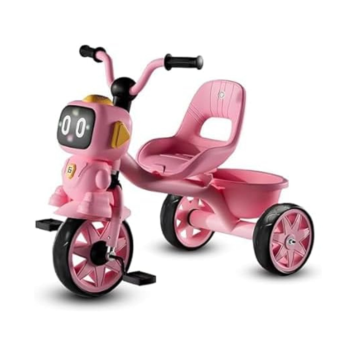 Kids Tricycle with Lights & Music | 2–5 Years | Pink