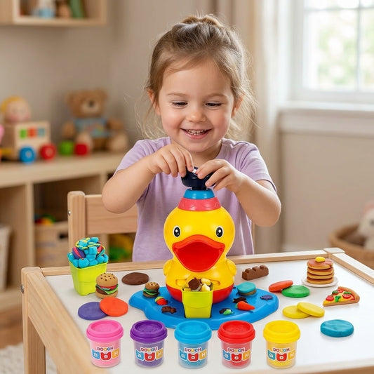 🦆🎨 Delight your child and let their creativity soar with the magical duck-themed clay machine!