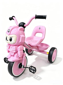 🌸 The "Robot Age" Pink Kids' Tricycle by Gomaa— the perfect adventure companion for your little princess! 🌸