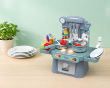 Modern Interactive Kids’ Kitchen (Taste Kitchen) – features lights, sounds, and a real water-pumping function for endless fun! 🍳🔊💧✨