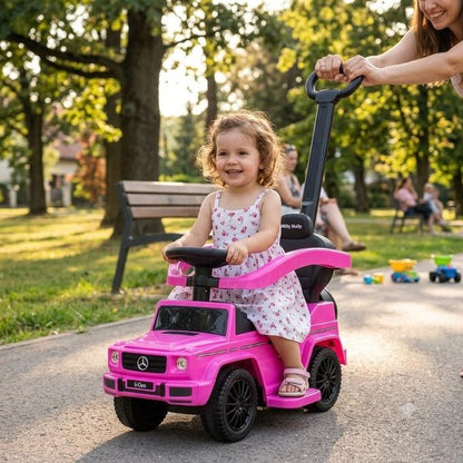 Happy Kiddo Licensed Ride-On Car for Kids (Foot-to-Floor – Pink)
