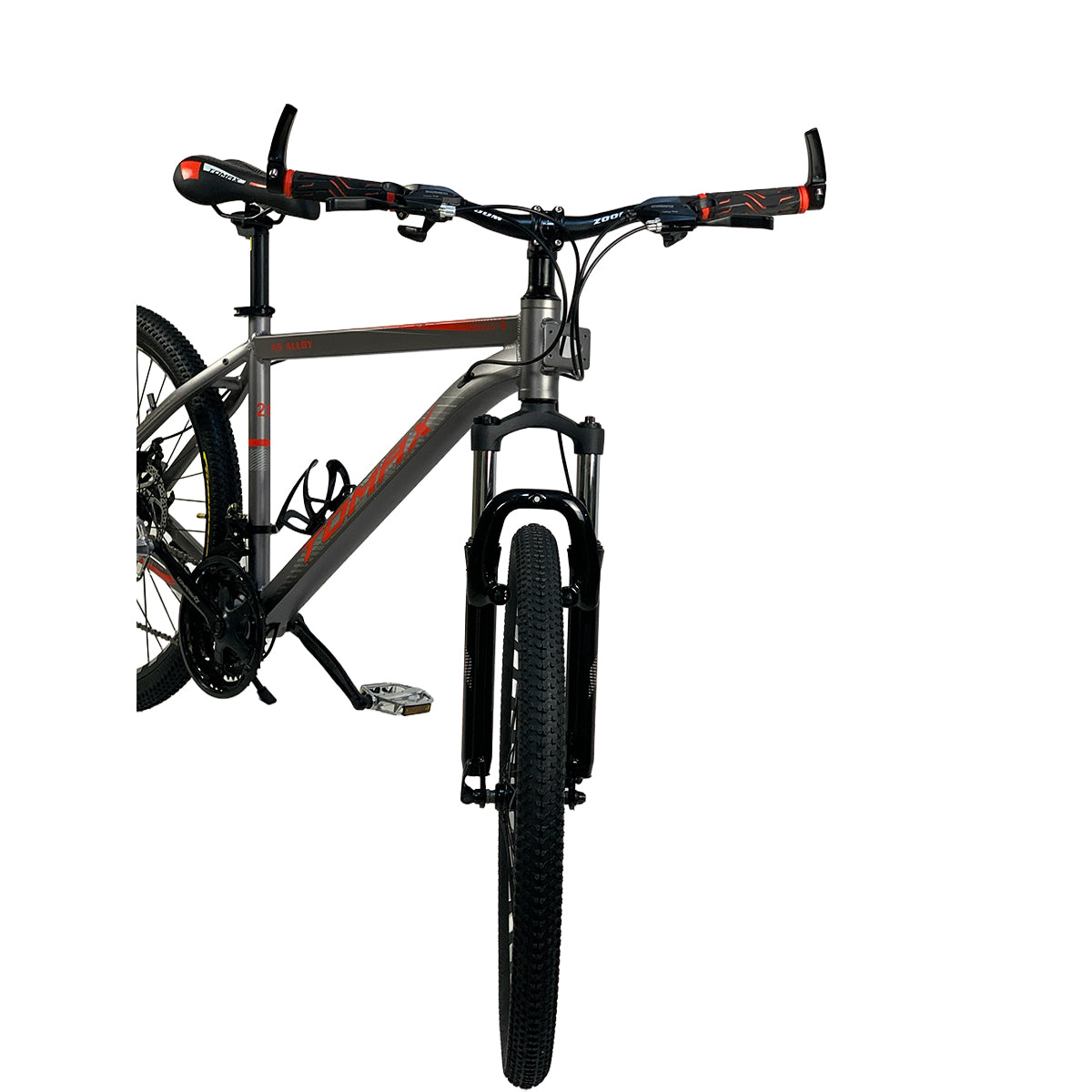 Tomax 26-inch bike – disc brakes and front suspension for a comfortable and safe ride .Gray