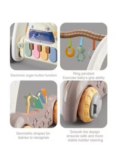 Piano Mat and Baby Walker - Play and Tummy Time (0-12 Months)