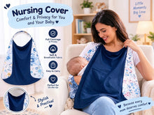 Premium Nursing Cover in Navy Blue – comfort, privacy, and elegance for every new mom! 💙✨