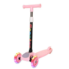 Kids 3-Wheel Scooter | Folding | LED Wheels | Pink