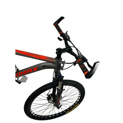 Tomax 26-inch bike – disc brakes and front suspension for a comfortable and safe ride .Gray