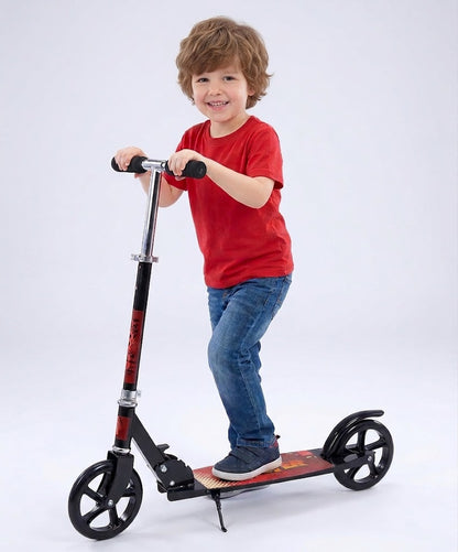 Cool Baby Metal Scooter – Large, Versatile, Foldable Scooter – Adjustable, Featuring a Non-Slip Deck and Wear-Resistant Wheels – Suitable for Children and Adults (Ages 3 and Up) | Supports Weight Up to 120 kg (Color: black)