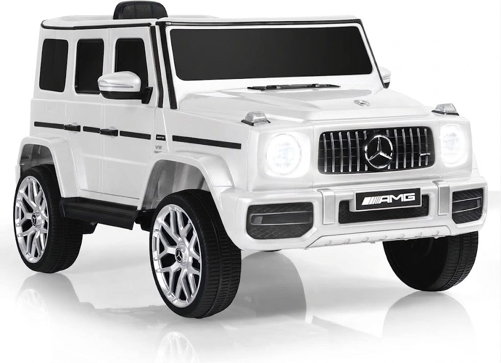 Electric Mercedes-AMG  for kids – white luxury with realistic details and doors that open! ⚪🚗✨