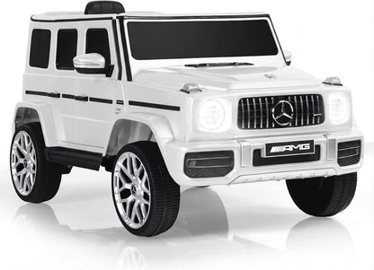 Electric Mercedes-AMG  for kids – white luxury with realistic details and doors that open! ⚪🚗✨