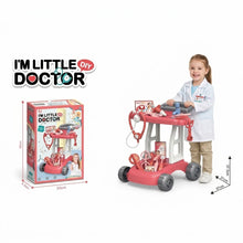 Happy Kiddo Children's Medical Toy Cart with Wheels and Handle for Developing Imaginative Skills🩺