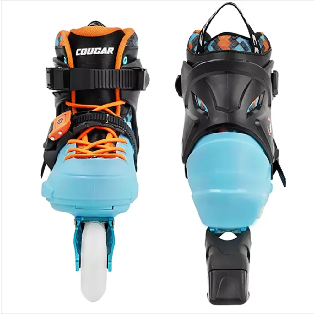 🛼 Cougar 319 Professional Inline Skates (BLUE) – Adventure, speed, and absolute safety (35/38)!