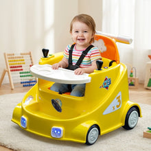 Happy Kiddo Educational Sit-to-Walk Ride-On Car with Lights and Safe Seat