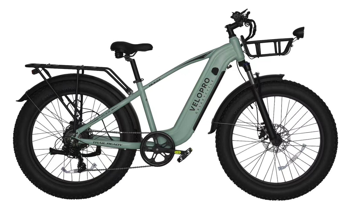 VELOPRO QUEST M830E GALAXYCYCLE – Trail Ready Electric Fat Tire Bike GRAY   🚴‍♂️🌲