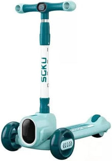 🛴 Happy Kiddo’s smart, light-up kids’ scooter—featuring a fun, attractive design in an elegant bule color 🛴