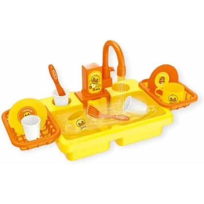 Kids' Kitchen Sink with Cooking and Dishwashing Accessories – The Perfect Toy to Develop Your Child's Skills (by Happy Kiddo)