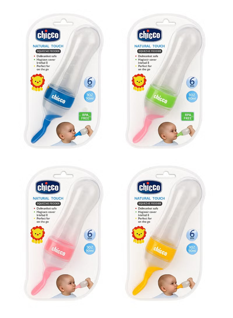 Silicone Baby Spoon Feeder Bottle – Squeeze Feeding Bottle for Purees & Cereal – BPA Free – 90ml – From 6 Months+