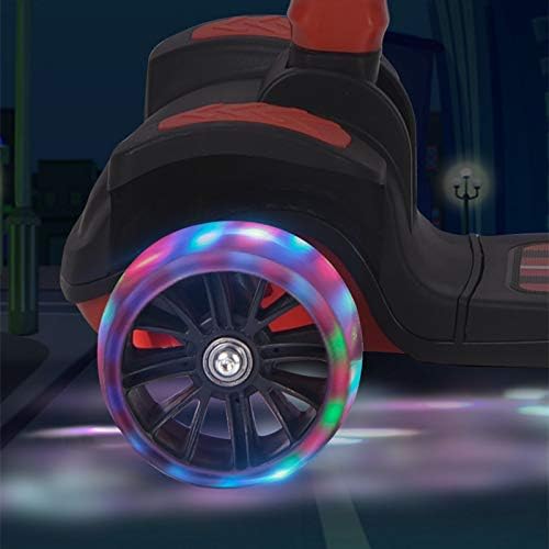 🛴 "Happy Kiddo" Kids' Sports Scooter with Lights – Suitable for Boys and Girls (Red) 🛴