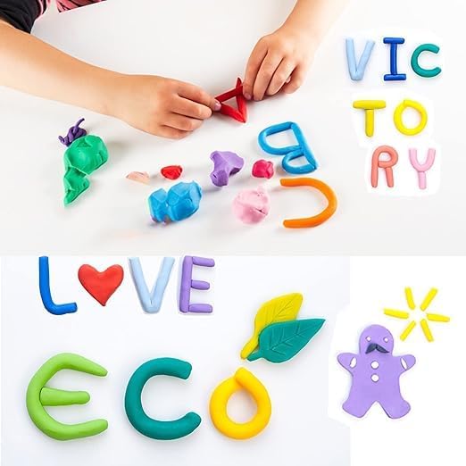 Happy Kiddo 36-Color Soft Magic Clay for Kids – Non-Toxic Modeling Clay with Sculpting Tools for Crafts and Creative Fun