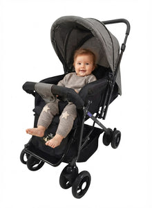 The perfect stroller for trips and daily outings: luxury, safety, and complete comfort for your little one Dark Gray