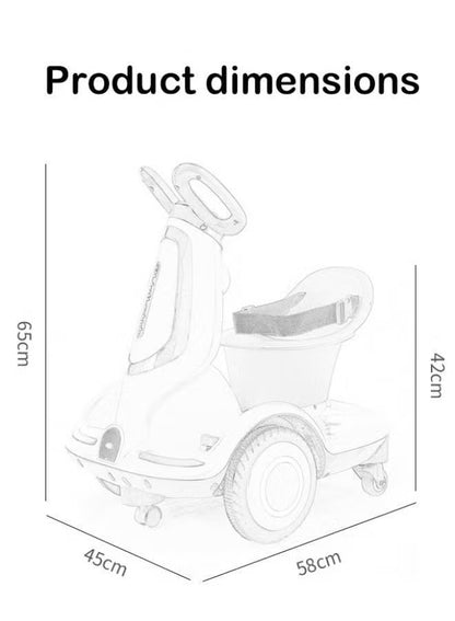 Electric Scooter for Kids | 6V Battery | 380W Motor | Adjustable Speed | LED Lights | Music
