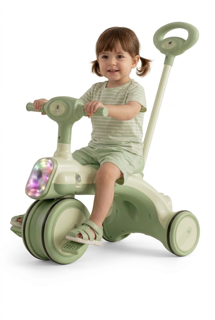 🚲 Green Light-Up Tricycle for Kids – Style and Safety in One Adventure, from Happy Kiddo!