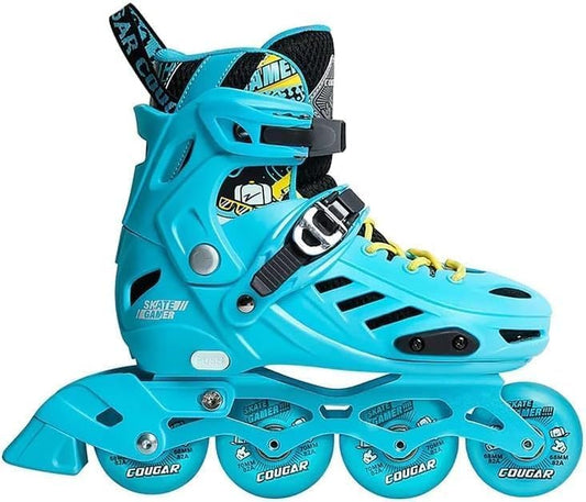 🛼 Professional inline skates by Cougar 313  – the joy of movement combined with maximum safety! Blue, size (39-42)! ⚡