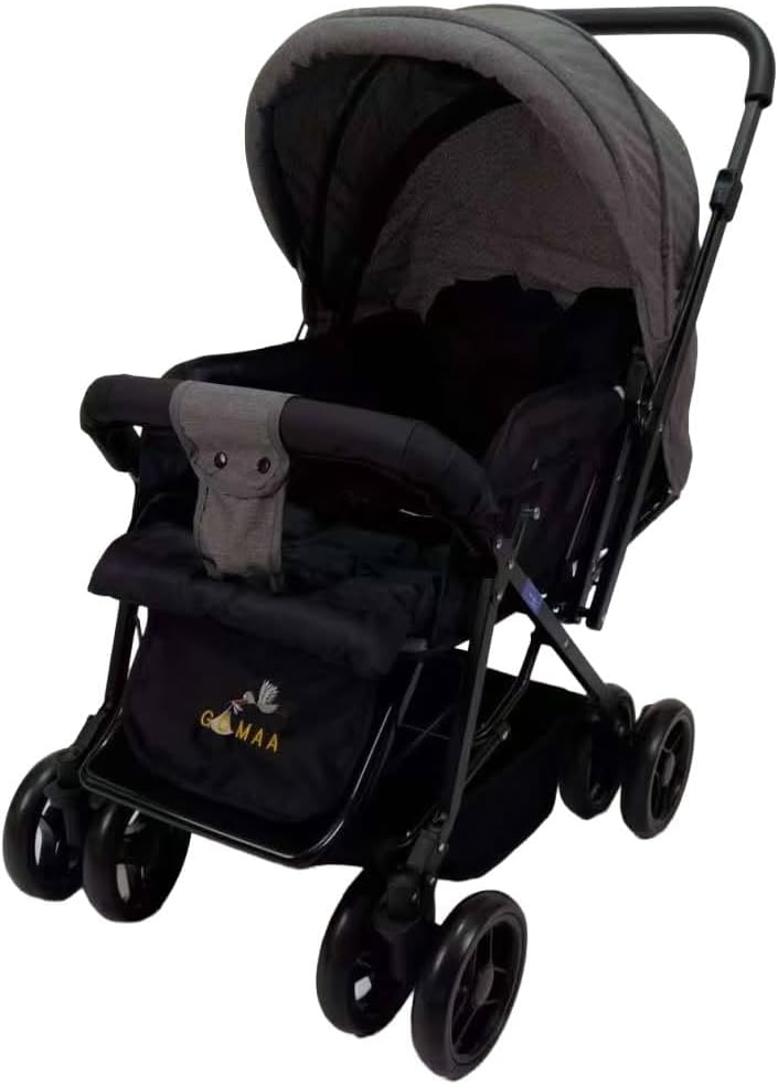 "Gomaa" Stroller – featuring a safe and highly comfortable design for your child. Dark Gray