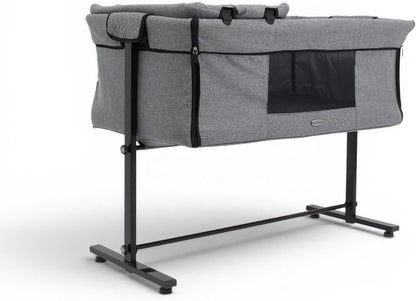2-in-1 Baby Bassinet and Bedside Sleeper with Changing Table, Adjustable Height, and Breathable Mesh.(Light Gray) BY Happy Kiddo