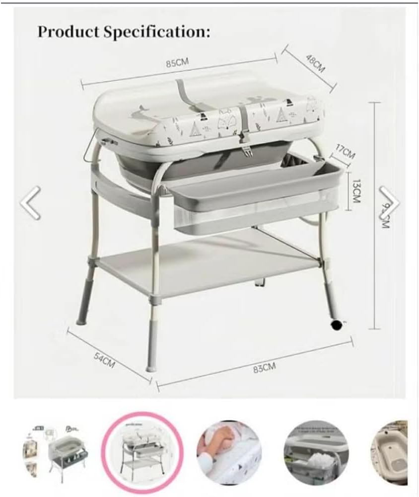 🌟 Innovative 6-in-1 Baby Feeding and Changing Table by Happy Kiddo 🌟