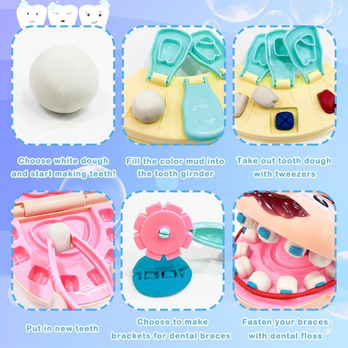 🦷 Fun and Educational Dentist Game (Kit Dentista) – Turn your child into a creative dentist with Happy Kiddo! 🩺✨