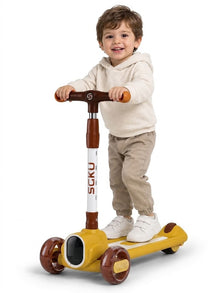 🛴 Stylish, light-up kids' scooter with a unique design by Happy Kiddo 🛴
