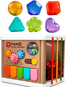 A 9-in-1 multifunctional educational toy for children – fostering skill development and intelligence, brought to you by Happy Kiddo! 🎹🧸✨
