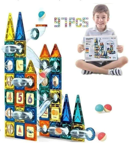Educational Magnetic Building Blocks (97 pieces) – Boundless creativity; play and learn all at once! 🏰✨