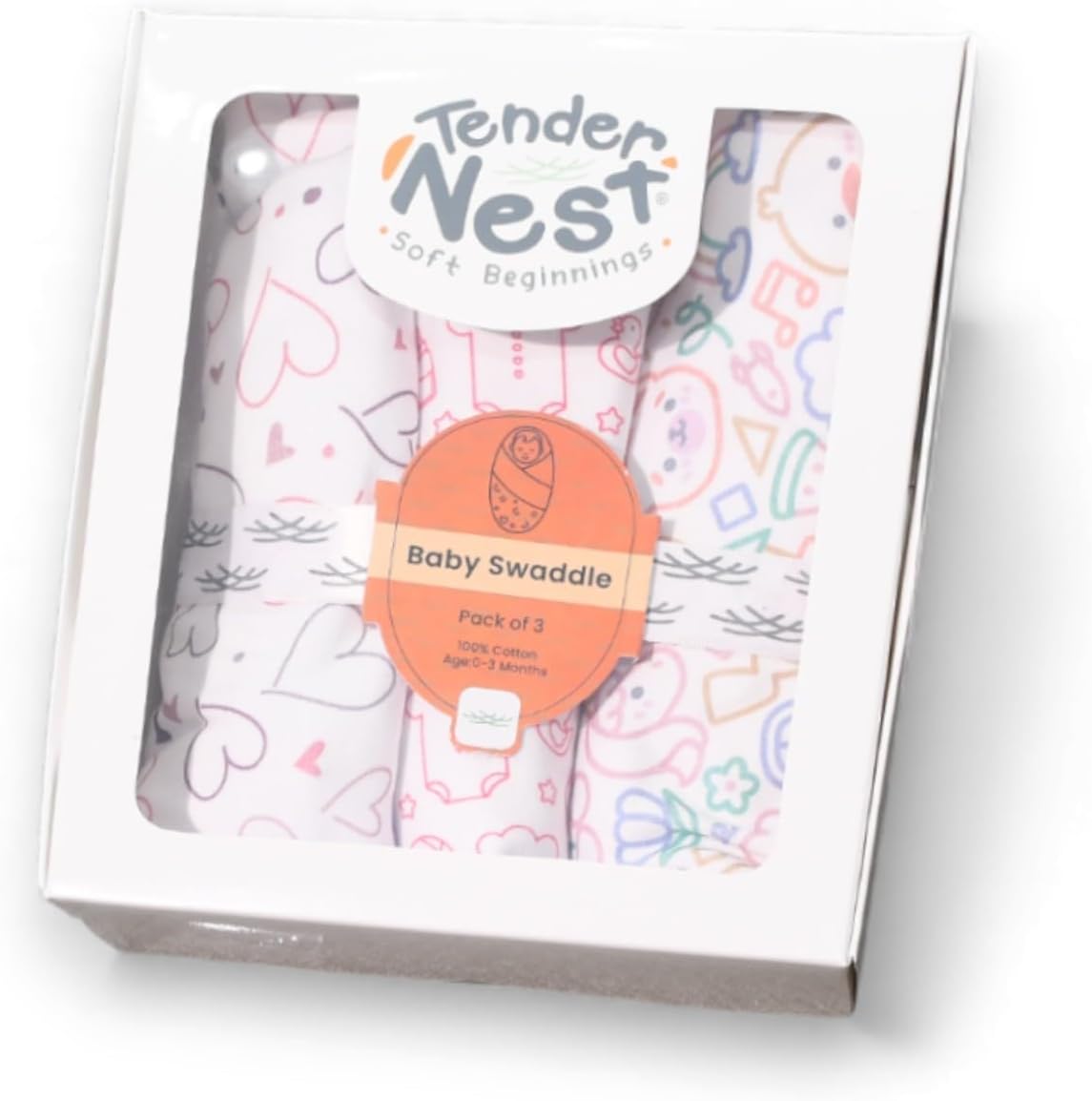 Newborn Baby Set 3 Pieces – Soft and cute clothing and accessories from Tender Nest