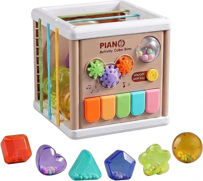 A 9-in-1 multifunctional educational toy for children – fostering skill development and intelligence, brought to you by Happy Kiddo! 🎹🧸✨