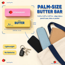 Happy Kiddo Squishy Butter-Themed Fidget Toy (2-Piece Set) – Realistic, Stress-Relieving Foam Desk Toy (Salty Butter & Strawberry Styles), Slow-Rising, 13cm, Battery-Free, Suitable for Kids and Adults.