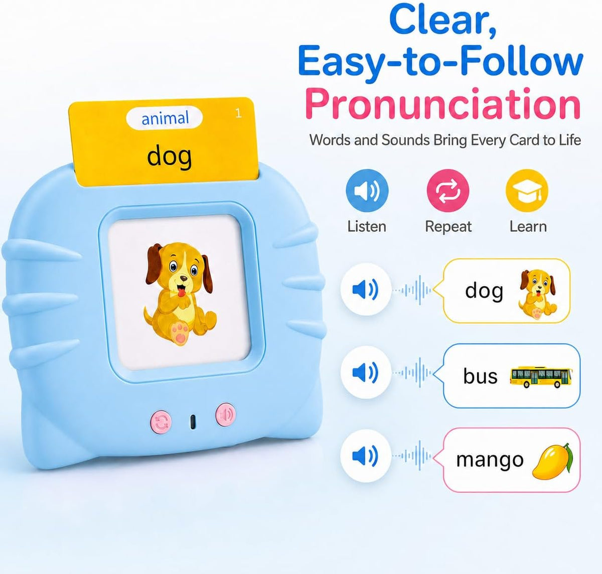 Educational Talking Flashcards for Kids (Ages 1–6) – British English: Audio-based educational games and preschool learning resource from Happy Kiddo.