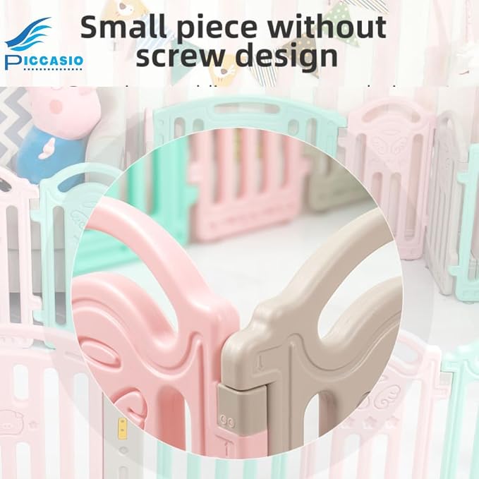 Extra Large Baby Playpen | 150 × 180 cm | Play Mat & 50 Pit Balls